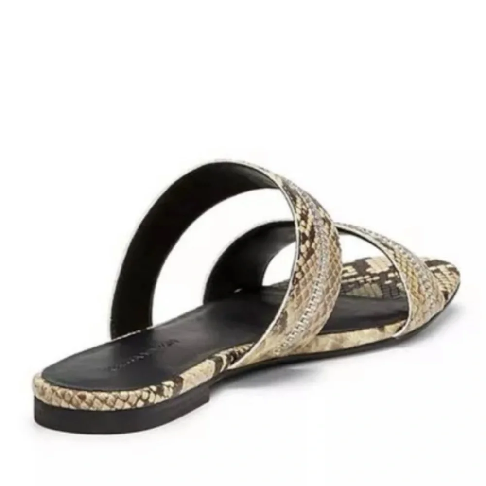 Rebecca Minkoff Marciann Genuine Leather Sandals Snakeskin Slip-on Style Size 6